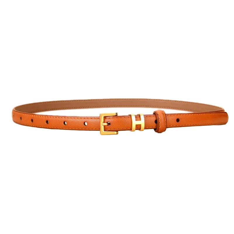 Branded Leather Waist Belt