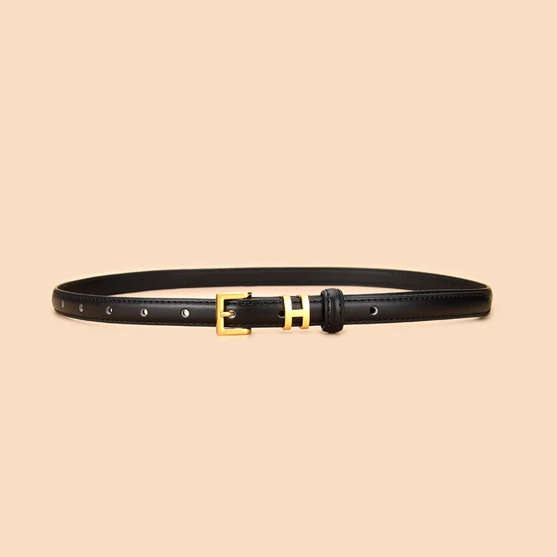 Branded Leather Waist Belt