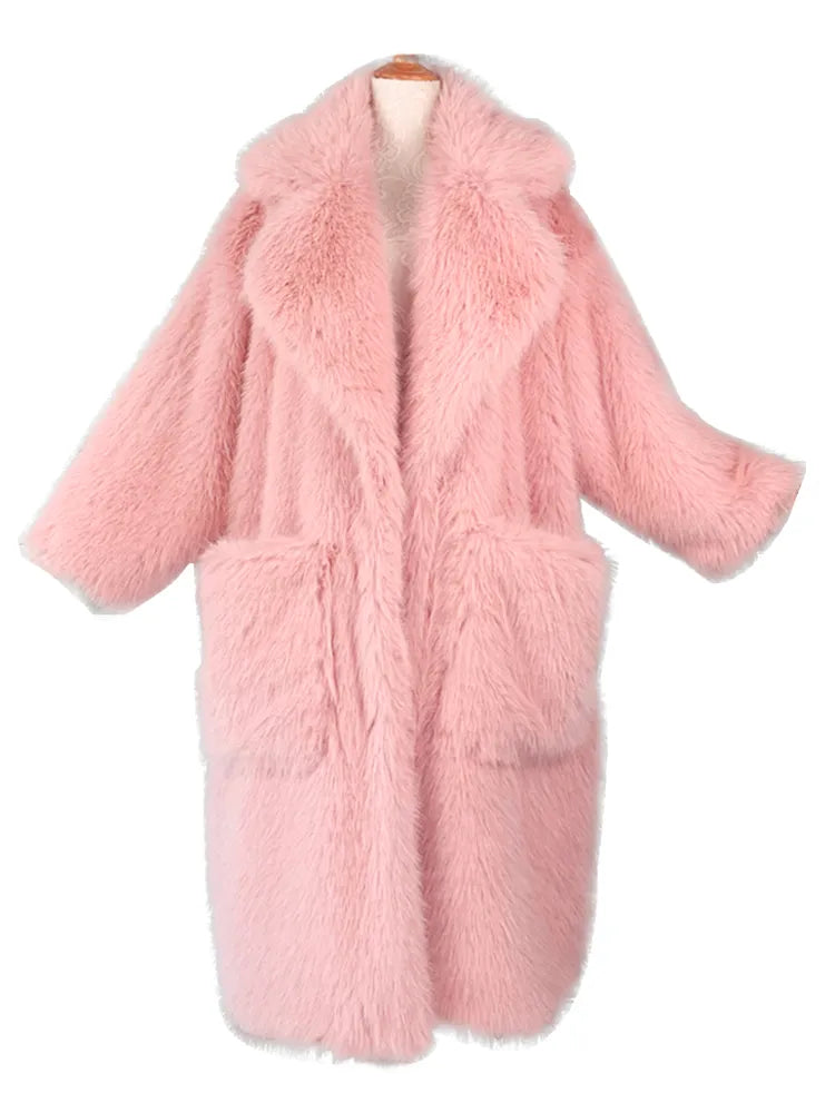 Long Oversized Fur Coat