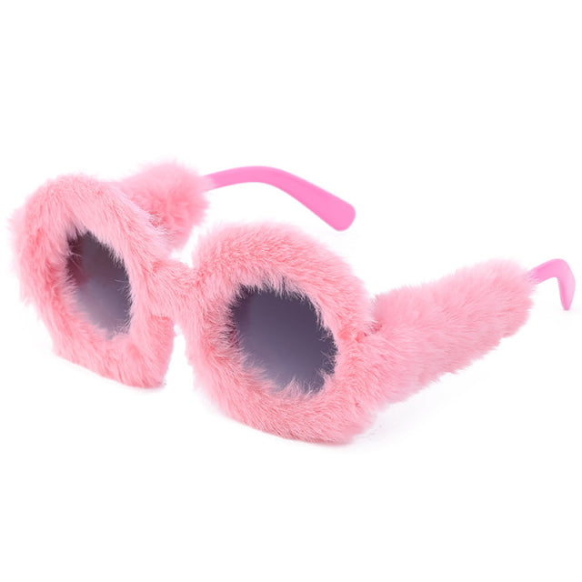 Fur Velvet Cat Eye Sunglasses